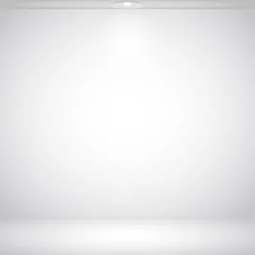 White wall background bright empty stage 库存插图