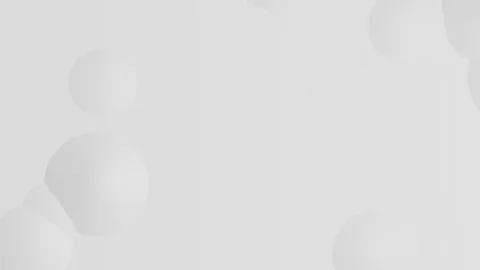 White wall background with moving balls - seamless looping (FULL HD) Video stock 89652831