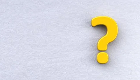 White wall background with question mark symbol Stock Illustration
