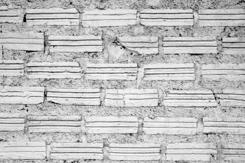 White wall from bricks for background. Foto stock