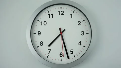 White wall clock. Stock Footage 230114619
