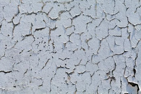 White  wall with cracked facade Stock Photos