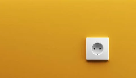 White wall outlet Stock Illustration