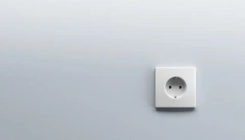 White wall outlet Stock Illustration