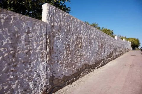 White wall in perspective Stock Photos