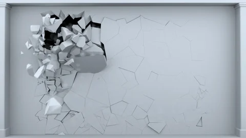 White Wall Reveal Stock Footage 100543464