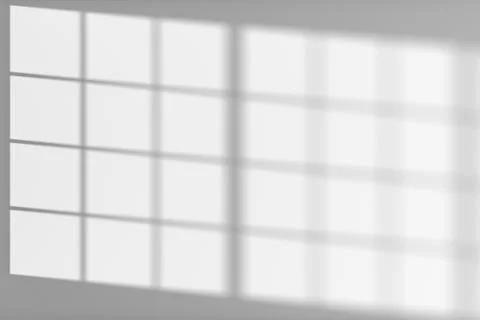 White wall with sunlight from window Stock Illustration