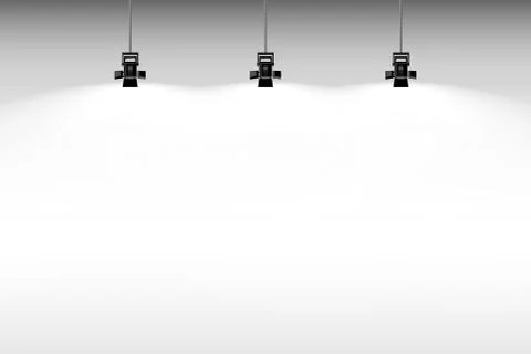 White wall template. Stock Illustration