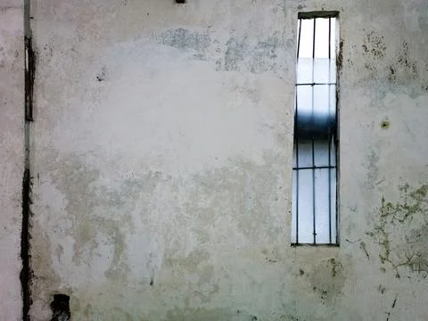 White Wall Texture with air ventilation window 02 Stock Photos