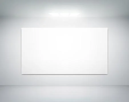 White wall on which shines a flashlight Stock Illustration