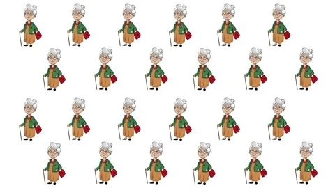 White wallpaper design with granny pattern on white background in 4k video. Stockbeeldmateriaal 147850270