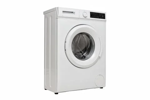 White Washing Machine Isolated Background Stock Photos
