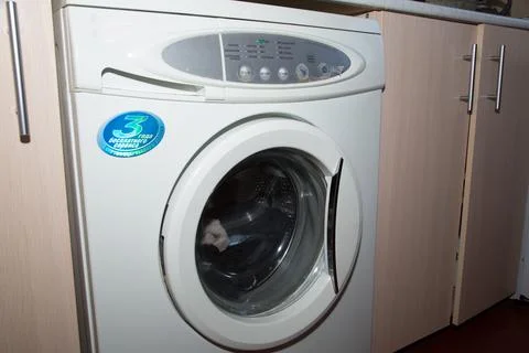 White washing machine Stock Photos