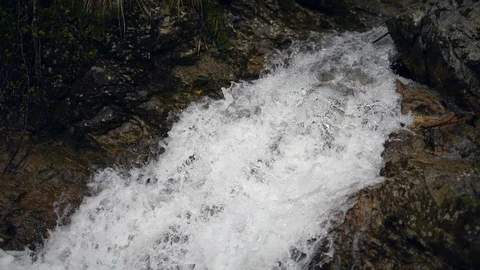 White water brook waterfall Stock Footage 90738587