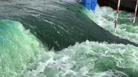 White water centre slow motion Stock Footage 119926875