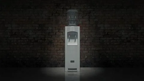 White Water Cooler Stock Illustration