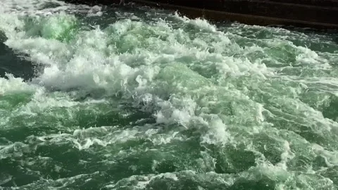 White water flowing slow motion Stock Footage 119926876