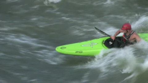 White water kayaking Stock Footage 146949
