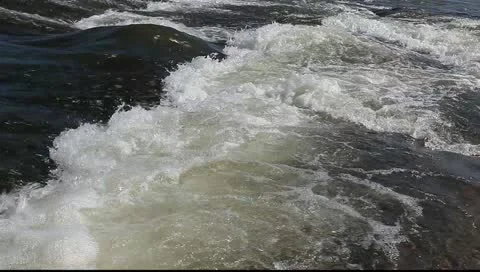 White water rapids close up Stock Footage 11137108