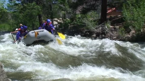 White water rapids Vídeo Stock 54597695