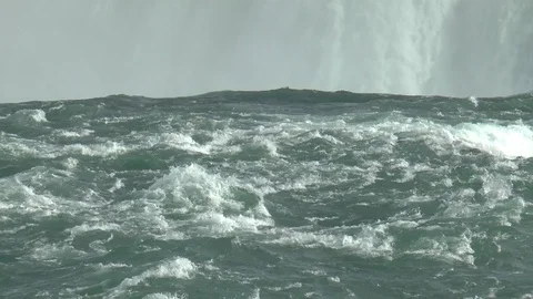 White Water Rapids Niagara Falls Stock Footage 121965978