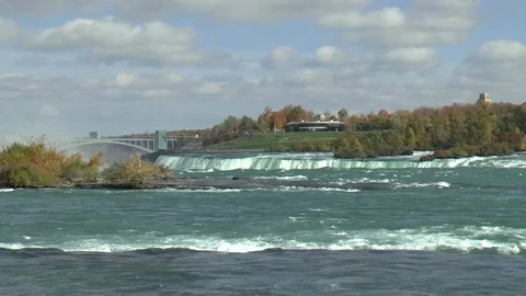 White Water Rapids Time Lapse Niagara And horseshoe Falls Stock Footage 121923671