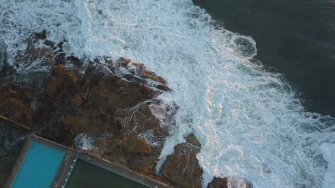 White water wave Stock Footage 93850768