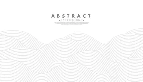White water wave line pattern background. Japanese style concept. Simple de.. Stock Illustration