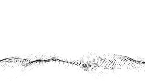 White wave with motion dots. Abstract digital background. Stock-Footage 280341960