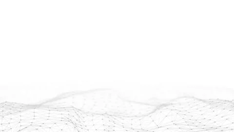 White wave with motion dots and lines. Abstract digital background. 库存影片 291961362