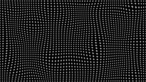 White wave plus symbol pattern with dynamic flow seamless loop animation. Stock Footage 316716482