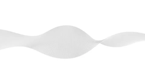 White wave pulses on a white background.Seamless loop. Stock Footage 141659701
