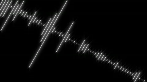 White Waveform 1 1080p HD 動画素材 455236
