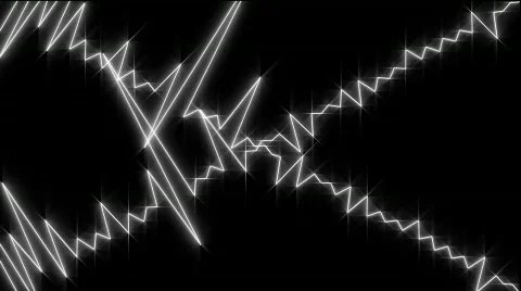 White Waveform 3 1080p HD 動画素材 455243