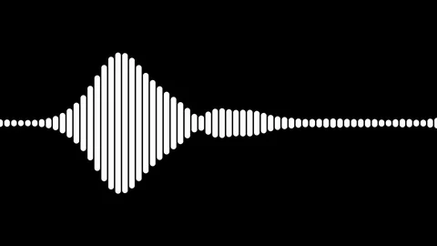 White waveform animation Stock Footage 95268935