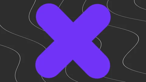 White waves pattern with big blue cross 库存影片 165184573