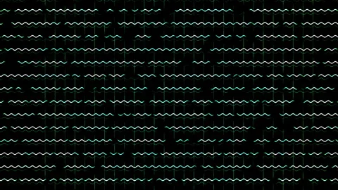 White Wavy Lines Abstract Dark Background Loop 動画素材 339561661