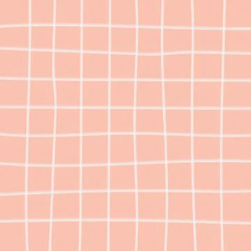 White Wavy Lines on a Peach Background 스톡 일러스트