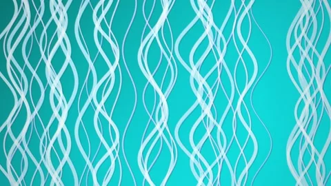 White wavy lines sway and twist in a seamless loop 스톡 동영상 342519653