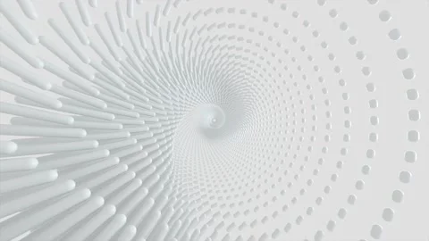 White Wavy Motion Tunnel Loop Video stock 145101880