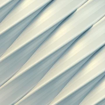 White wavy pattern. Creative design. 3d rendering digital illustration Illustrazione stock