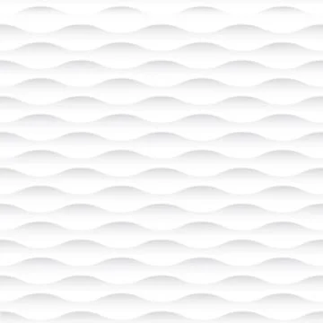 White wavy seamless texture. Interior wall decoration Stock Illustration