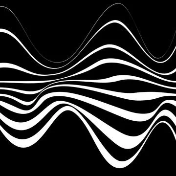 White wavy vector lines Stock Illustration
