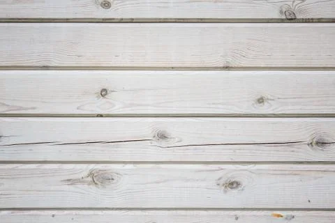 White Weathered rustic wooden wall background texture. Stock Photos
