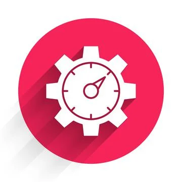 White Web analytics information and development website statistic icon isolated Stockillustratie