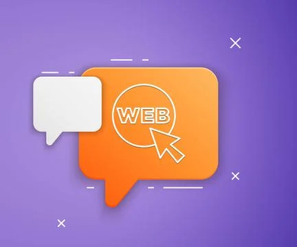 White Web and graphic design icon isolated on purple background. Creative a.. Ilustración de archivo