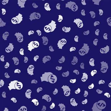 White Web design and front end development icon isolated seamless pattern on Stockillustratie