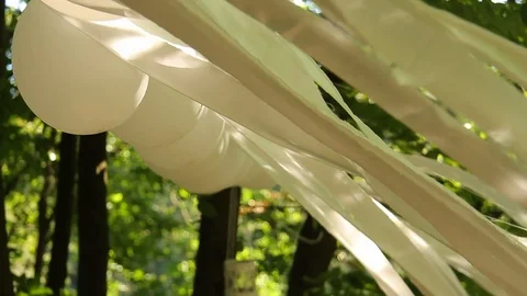White wedding balloons Stock Footage 119289244