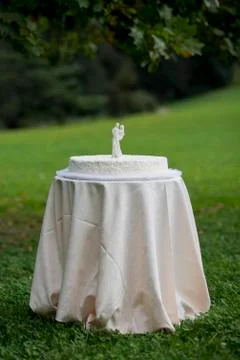 White Wedding Cake Stock Photos