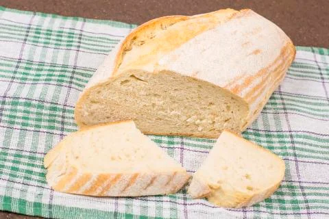 White wheat bread Stock Photos